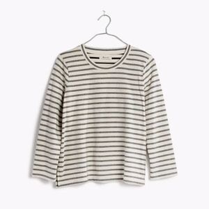 Madewell Keys Three-Quarter Tee In Whitwell Stripe